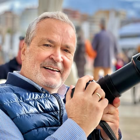 Harald Meyer mit seiner Kamera